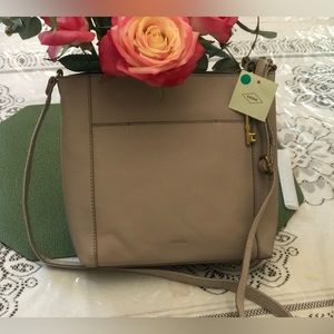 Fossil Tara Crossbody Purse tan leather